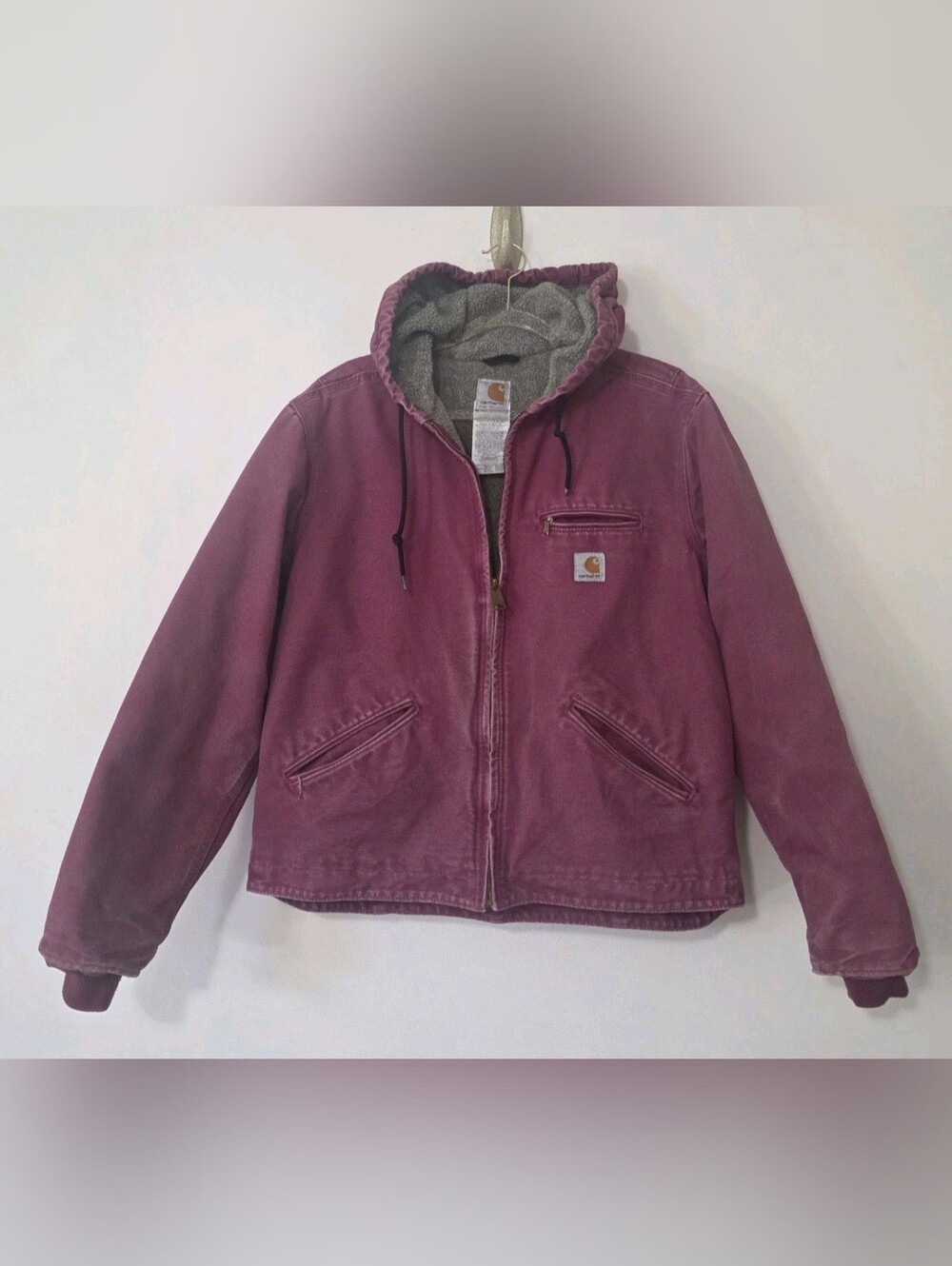 Vintage Carhartt WJ141 Sandstone Jacket Pink Streetwear Granola Girl Size Medium